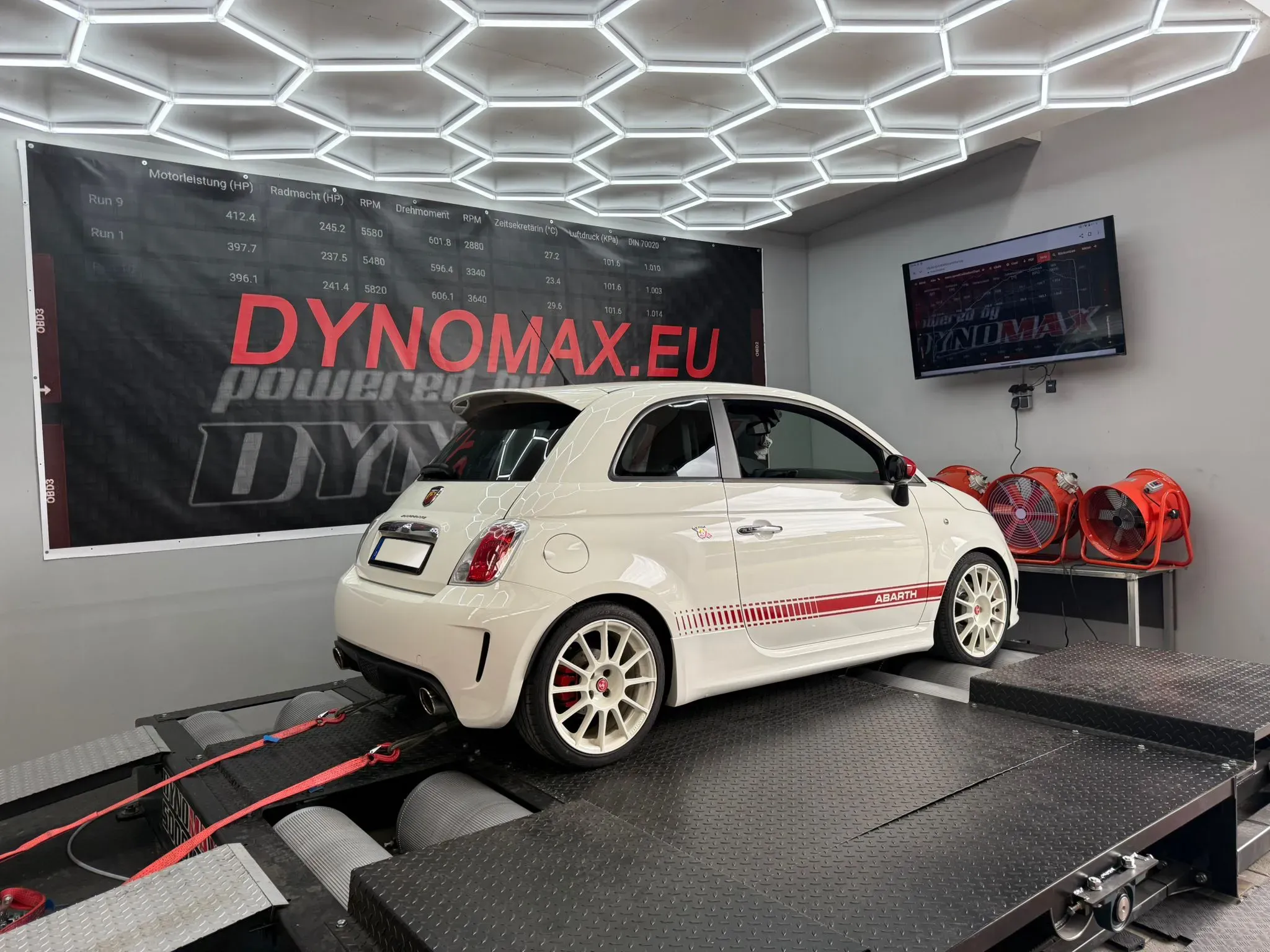 dynomax weißer Abarth